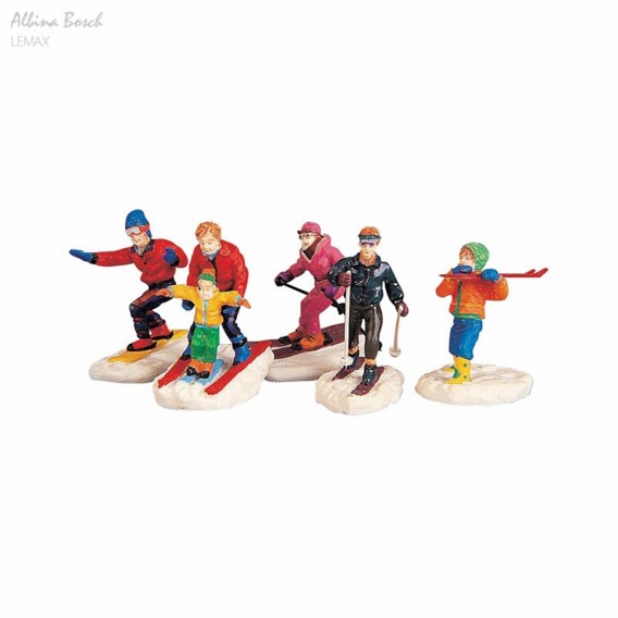 LEMAX WINTER FUN FIGURINES SET OF 5