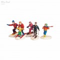 LEMAX WINTER FUN FIGURINES SET OF 5