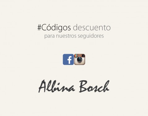 Albina Bosch promociones código descuento, facebook e instagram