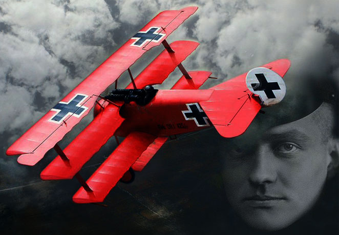 el_baron_rojo_red_baron_military_aircraft_biplane